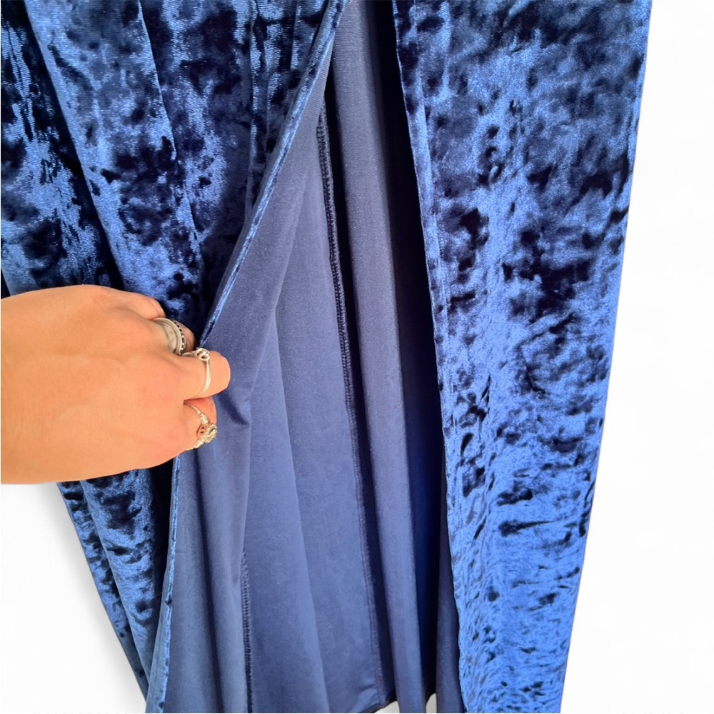 Walter Baker Blue Velvet Cocktail Dress Owen Dress size M - Picture 3 of 6